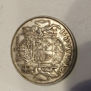 1951 Canadian Silver half dollar